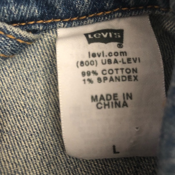 VTG LEVIS Sz M Crop Denim Jacket - Picture 11 of 11